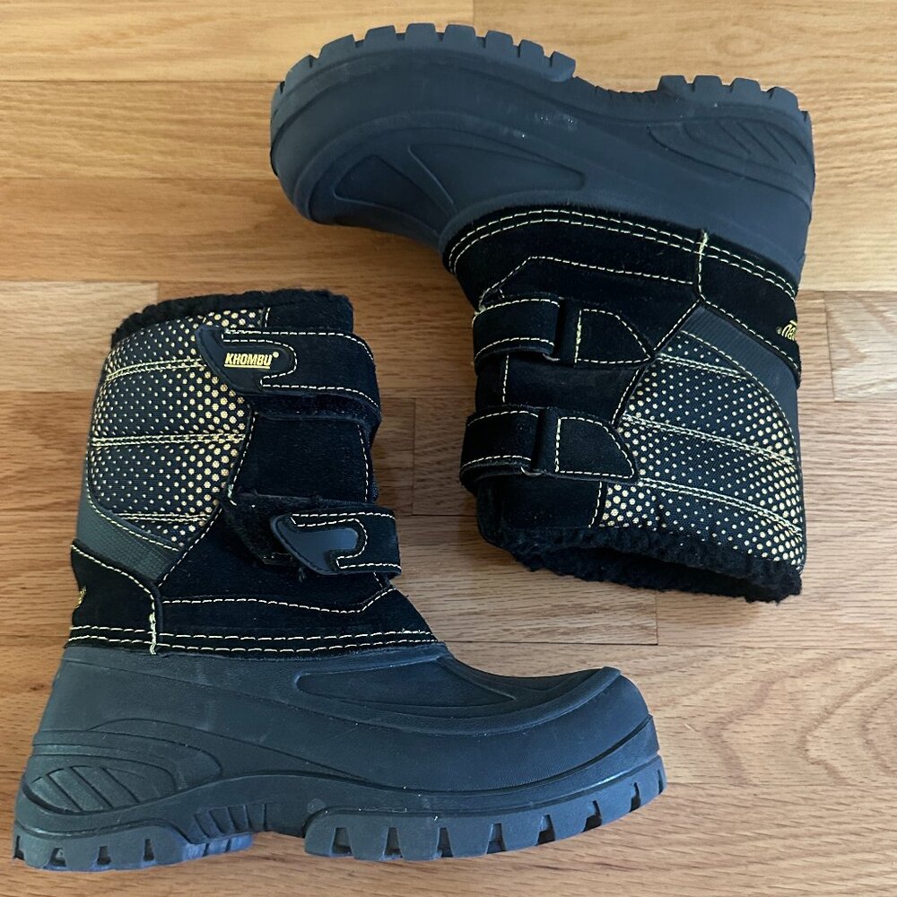 Khombu Snowbank Waterproof Winter Boots Kids Size 2
